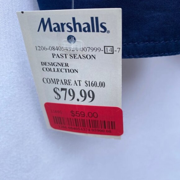 Tory Burch womens navy blouse with gold insignia buttons Size 4 NWT - Picture 5 of 5